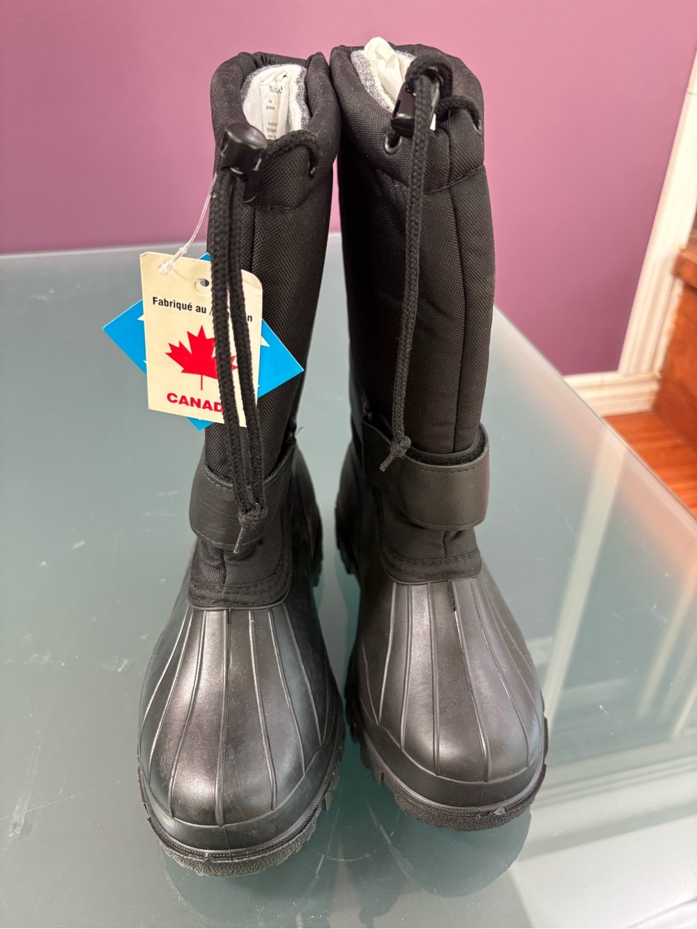 Black Women's Winter Boots - Waterproof Insulated Snow Boots